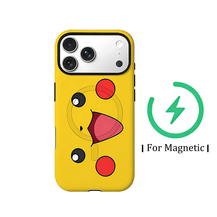Bandai Clmj Anime Handyhülle für Pokémon Psyduck mit magnetischem Doppelschicht-Schutz für iPhone 17 16 15 14 13 12 11 Pro Max Plus Air - Bild 2