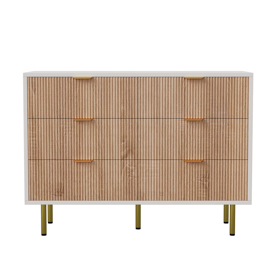 Rosahqnda Kommode in Weiß, modernes Sideboard für Wohnzimmer, Schlafzimmer, Esszimmer oder Flur - Bild 2