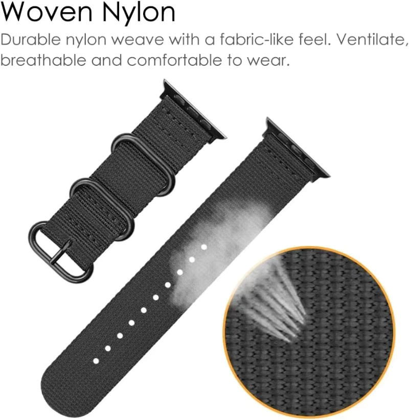 FashionThree Uhrenarmband Nylon, Unisex - Bild 4