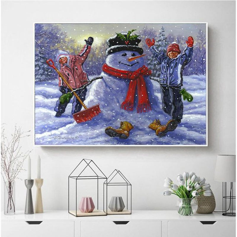 FIYO Diamond Painting Set 5D DIY Stickerei mit runden Steinen, Mehrfarbig, B x H: 20 x 30 cm - Bild 1