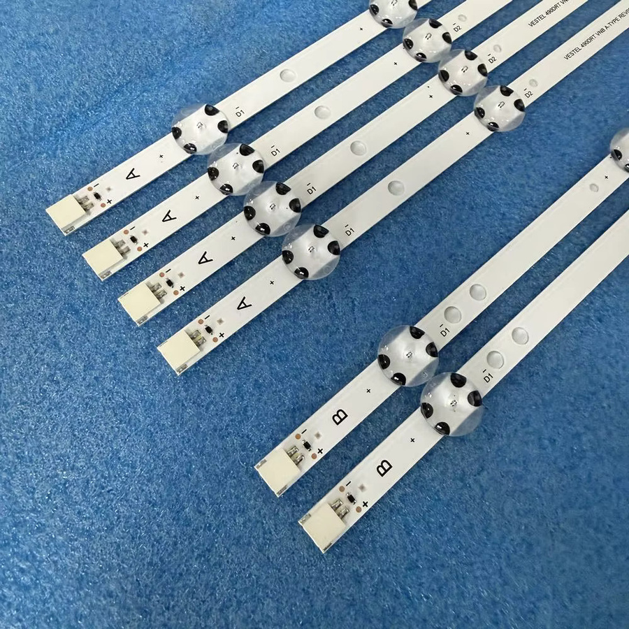 LED-Streifen in Weiß für VESTEL 49FA5000 49FA7000, TOSHIBA 49L3763DA, TECHWOOD 49AO4USB 49A04USB und Telefunken 49FC5510 D49F287E4 F&U FLS49201 - Bild 1