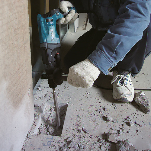 Makita SDS-Plus Bohrhammer HR2470 in Schwarz, Türkis und Blau mit 780 W und 2,4 Joule - Bild 3