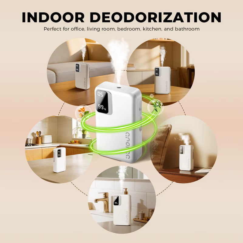 NEXSINIO Elektrischer Diffusor für ätherische Öle, wandmontierter Luftbefeuchter in Weiß mit Spray-Modus und minimalistischem Design - Bild 5
