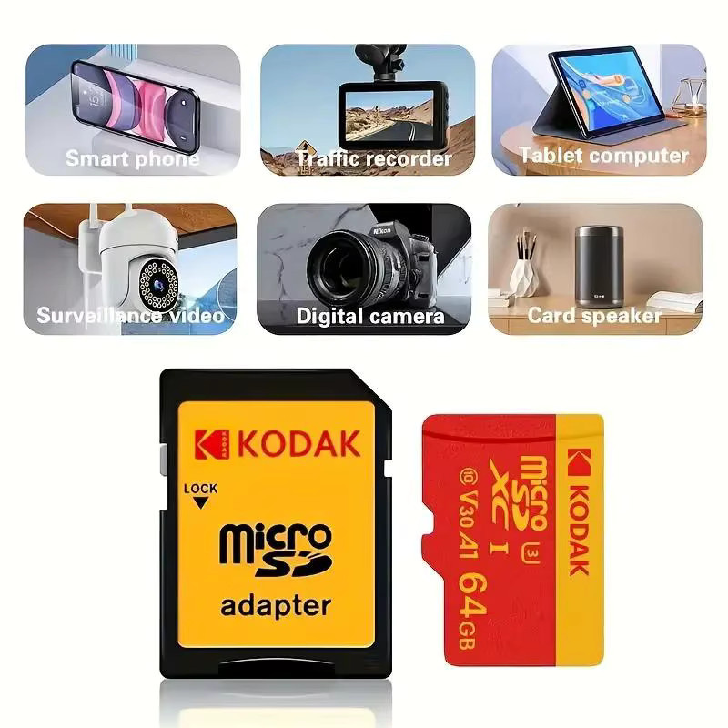 Kodak MicroSD Speicherkarte 256 GB, Klasse 10, U3, V30 für Gaming und Überwachungsgeräte - Bild 4