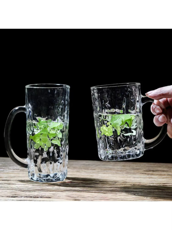Creative Home Glasbecher mit Griff und Baummuster in Transparent - Bild 5