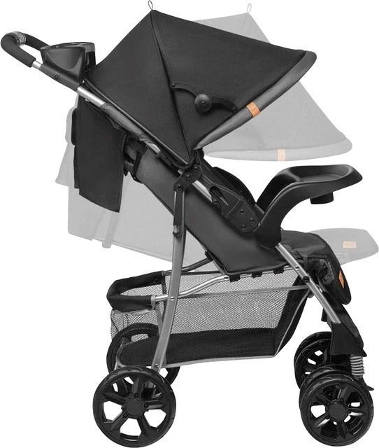 Lionelo Buggy EMMA PLUS grau mit Federung und einhändiger Faltfunktion - Bild 1