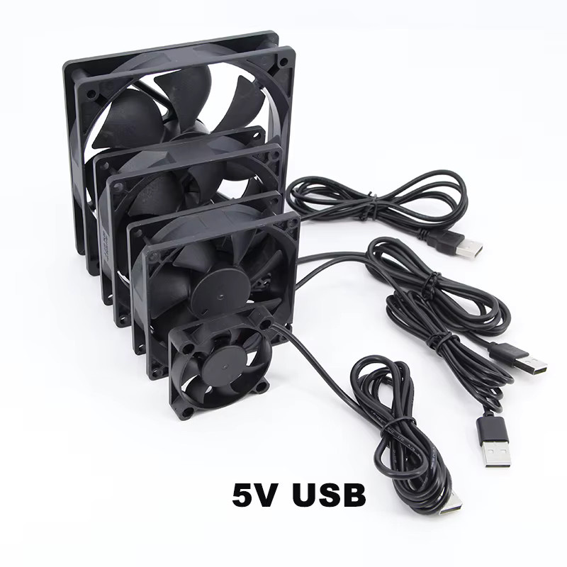 Gakaki USB-Lüfter 5V Air Cooler in Schwarz für TV Box und PC DIY Kühlung - Bild 2