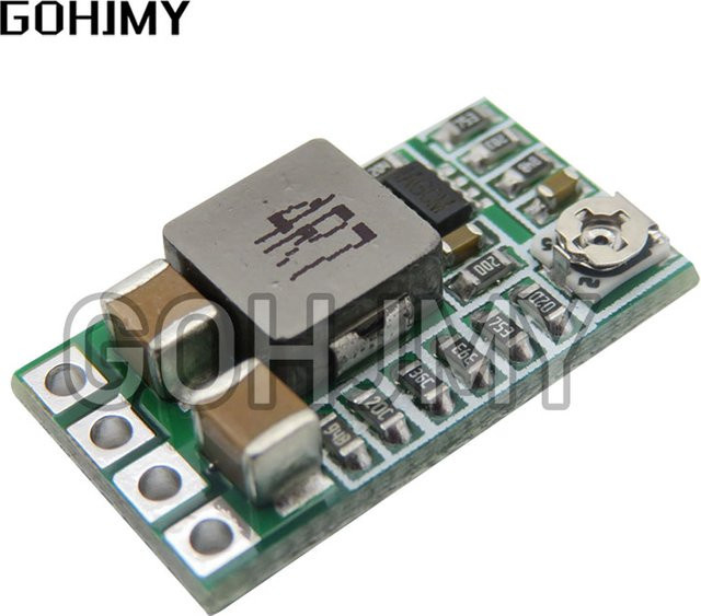 GOHJMY Mini DC-DC Step Down Netzteil Modul 12-24V zu 5V 3A Einstellbarer Spannung Buck Konverter - Bild 1