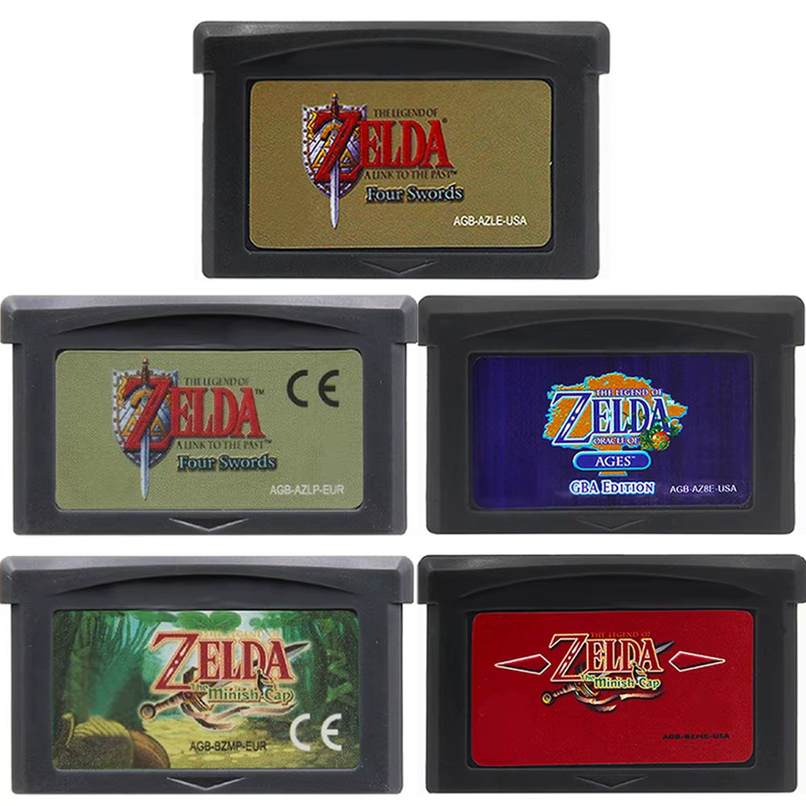 Nintendo Game Boy Advance Spielkassette mit Link To The Past, Four Swords und Minish Cap Modul für Retro-Adventure-Spiele - Bild 2