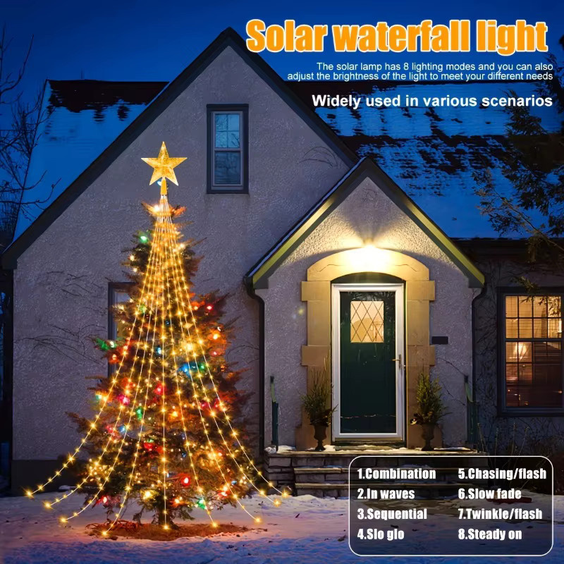 Lyfs Solar LED Lichterkette mit Sternen in Warmweiß für Outdoor und Weihnachtsbaum - Bild 3