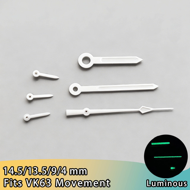 ForgeLink Uhrenzubehör, 6-Zeiger-Set, Weiß, Unisex - Bild 1