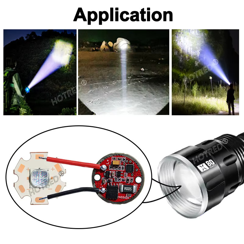 LED Taschenlampen-Treiber OTCRREE für XHP70.2 XHP70.3 Hi XHP90 SBT90, Durchmesser: 23 mm, DC 3-3,7 V - Bild 5