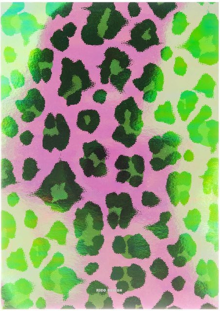 Rico Design Paper Poetry Notizblock Acid Leo in Rosa, A5, 50 Blatt, 100g/m² - Bild 1