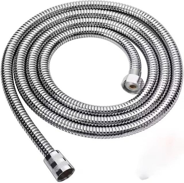 Flexibler Duschschlauch aus Edelstahl von DC-HOME-4 in Silber, Anschluss 1/2 Zoll - Bild 1