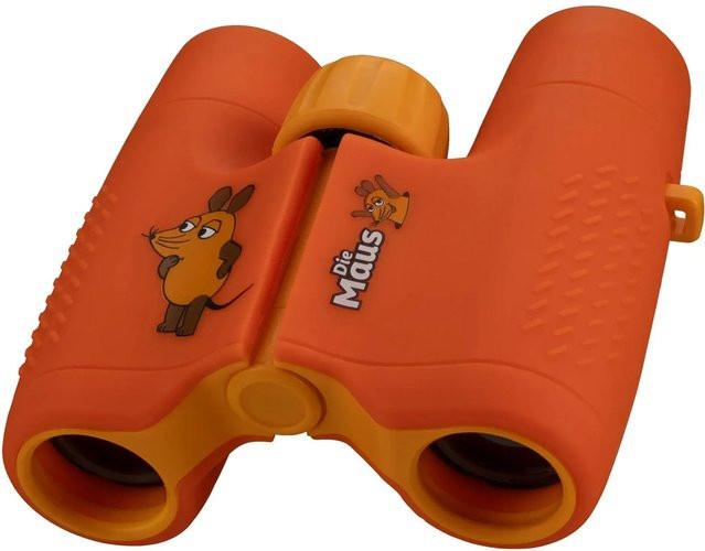 DieMaus Kinderfernglas 6 x 21 mit Beutel Maus-Motiv Orange - Bild 1