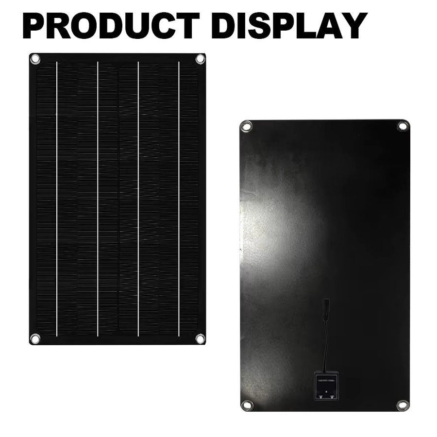 SOECOPO 1600 W Tragbares Solarpanel-Set in Schwarz, 18 V, inklusive 2 flexible Solarmodule und 100-A-Controller für Camping - Bild 5