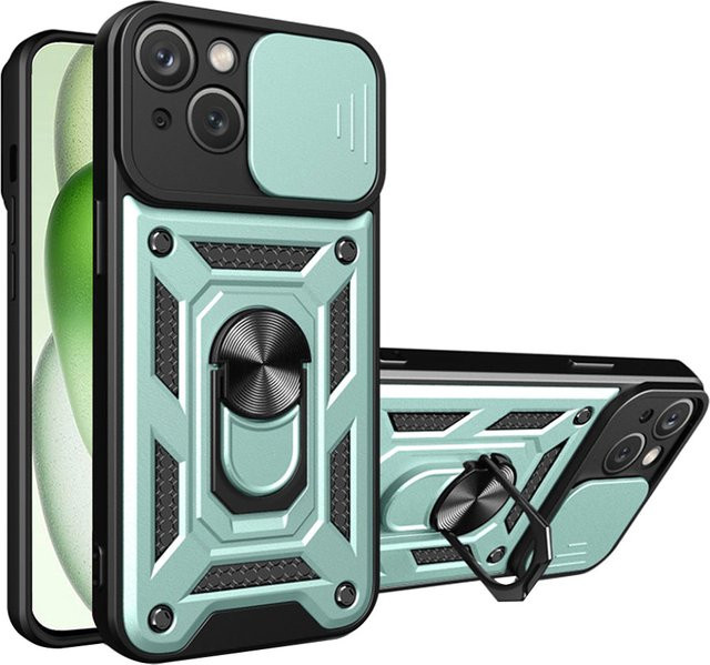 Techsuit CamShield Schutzhülle für Apple iPhone 15 Plus in Grün - Bild 1