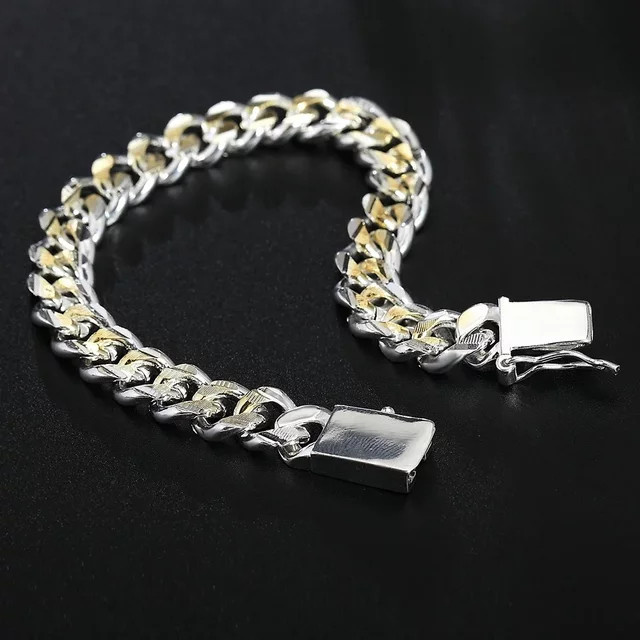 Armband 925 Silber, Gold, Unisex - Bild 1