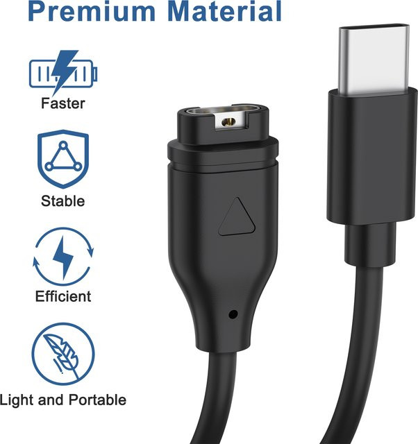 IEOVIEE Uhrenladekabel USB-C, Schwarz, Unisex - Bild 1