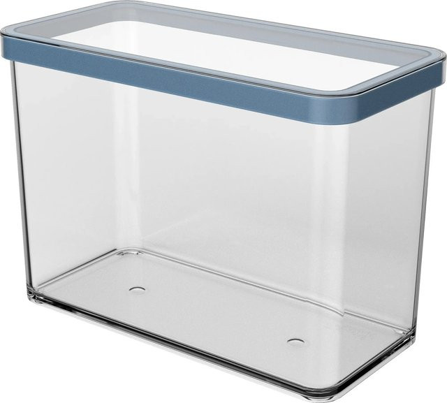 Rotho Dose Loft Premium Rechteckig, Transparent Horizontblau, 2,1 l - Bild 1