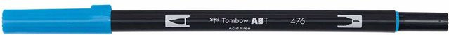 Tombow ABT Dual Brush Pen Cyan 476 mit Brush-Spitze und Tinte in Blau - Bild 1