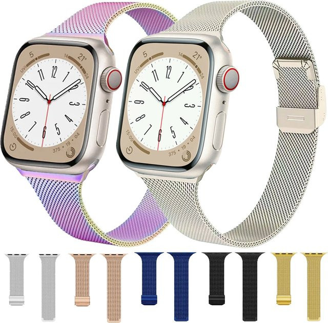 Silm Uhrenarmband Milanaise, Edelstahl, Silber, Unisex - Bild 1