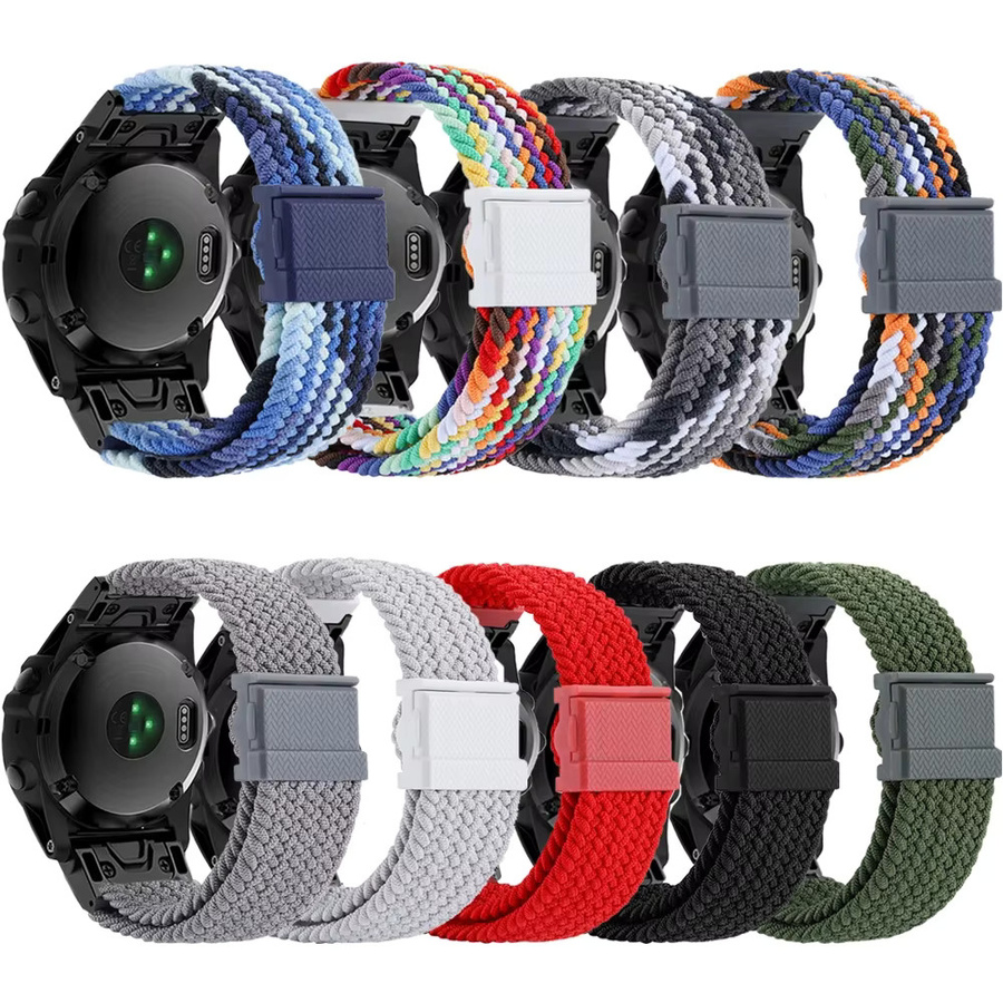 QCTOG Uhrenarmband Nylon, geflochten, 22 26 mm, Unisex - Bild 2