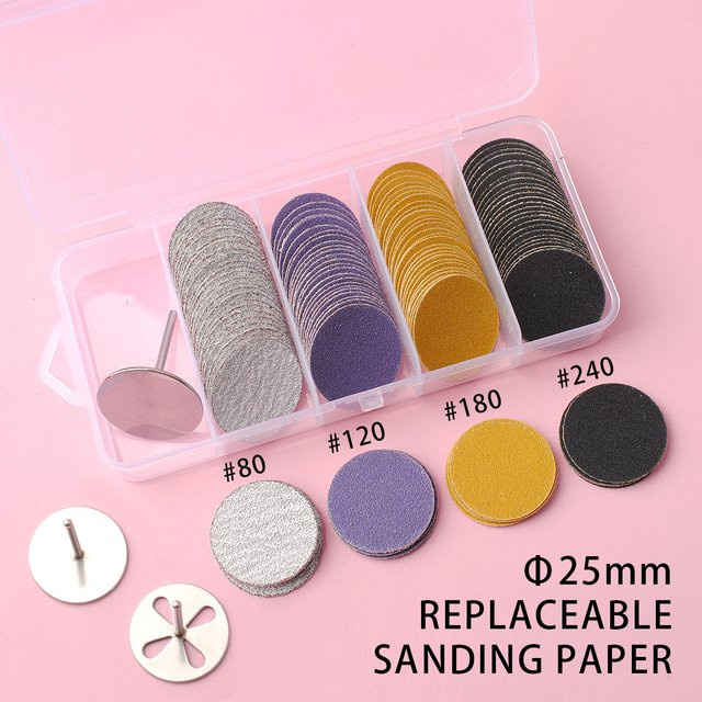 Asentale Pediküre Schleifpapier Disk Pads, 120 Stück, 4 Körnungen, Unisex - Bild 1