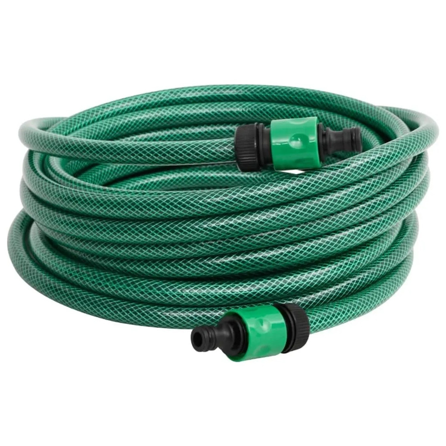 vidaXL Poolschlauch aus grünem PVC mit 30 m Länge und 12 mm Durchmesser inklusive 4-teiligem Anschluss-Set - Bild 2