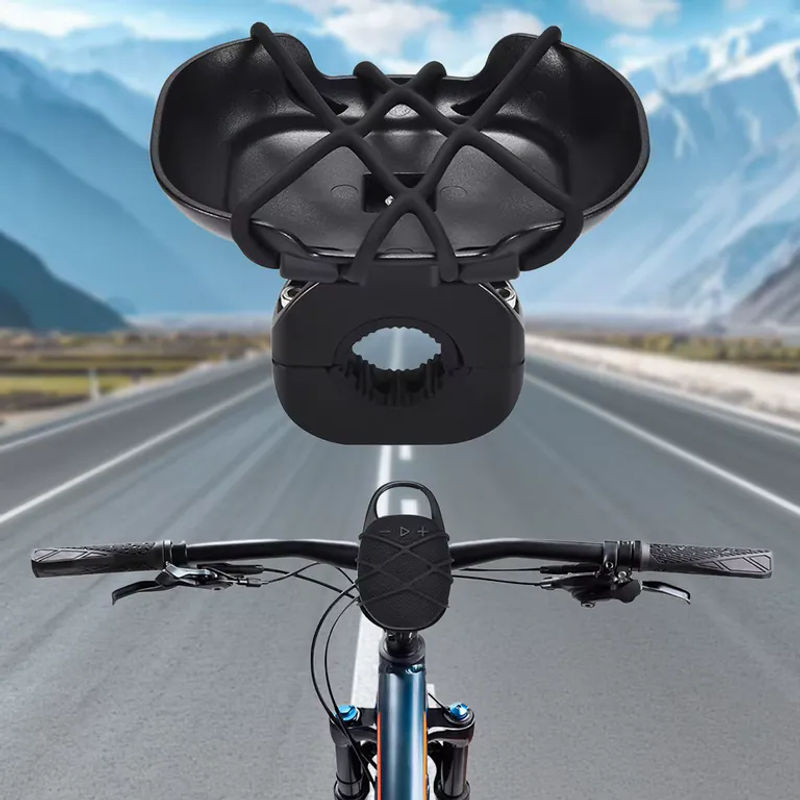 Shunmaii Universelle Fahrrad-Lautsprecherhalterung in Schwarz für JBL CLIP 5 und CLIP 4 zur Lenker-Montage - Bild 2