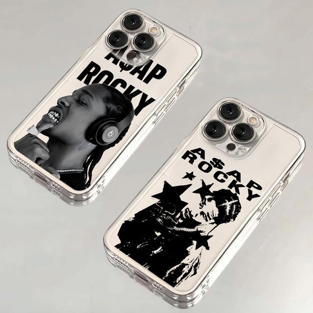 Transparente Handyhülle im A$AP Rocky Design für Apple iPhone Modelle (iPhone 17 bis iPhone 7 Plus) - Bild 1