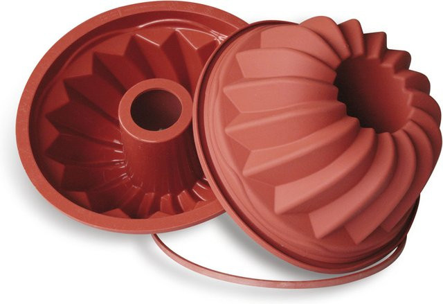 Schneider Silikonbackform rund, rot, Durchmesser: 20 cm, Höhe: 9 cm - Bild 1