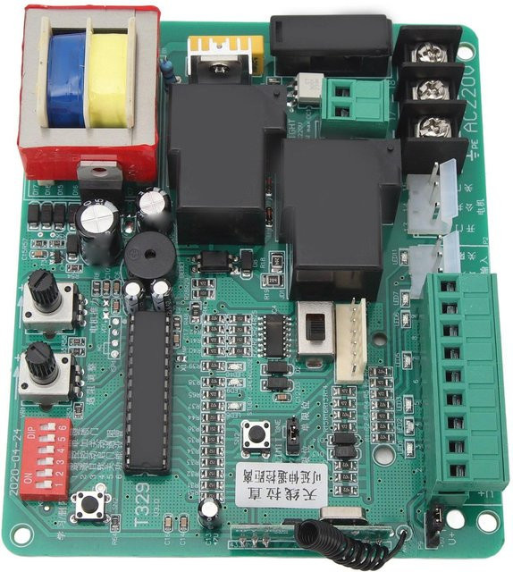 Universelle Schaltplatine mfySpace für Schiebetoröffner und Schiebetormotoren, Haupt-Elektroniksteuerplatine, 220V, Grün - Bild 1