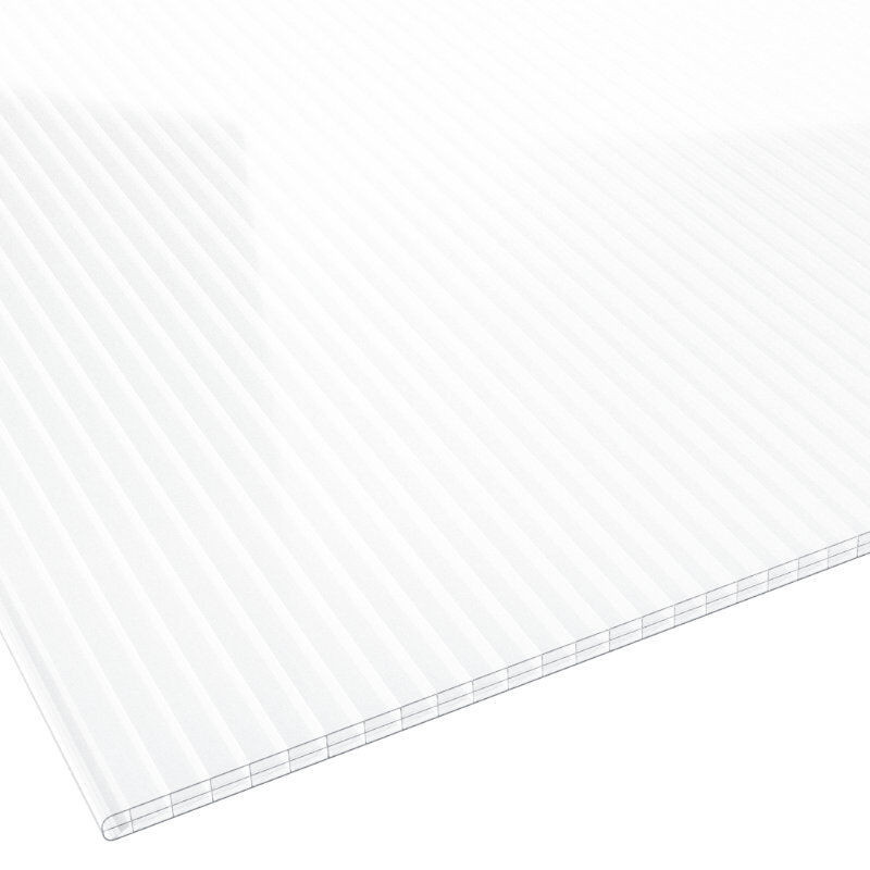 Stegplatte Polycarbonat Friedrich von Lien AG, 16 mm, Breite: 120 cm, transparent/weiß - Bild 1