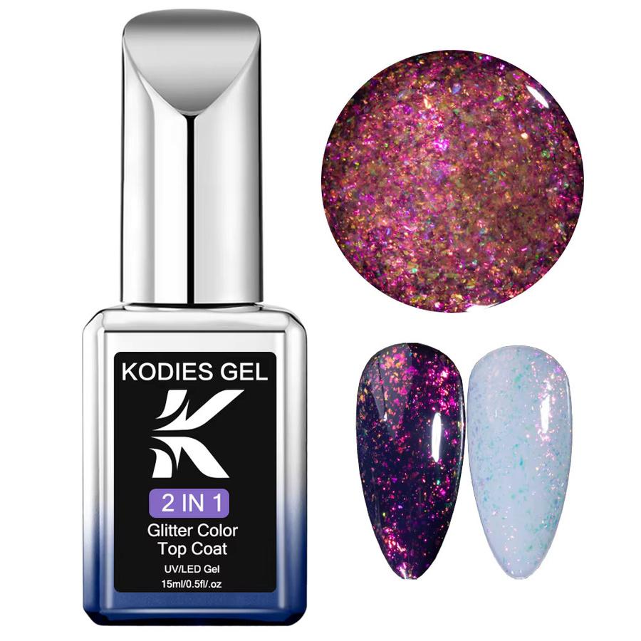 Kodies JX06 Nagelgel Opal Glitter, 15 ml - Bild 4