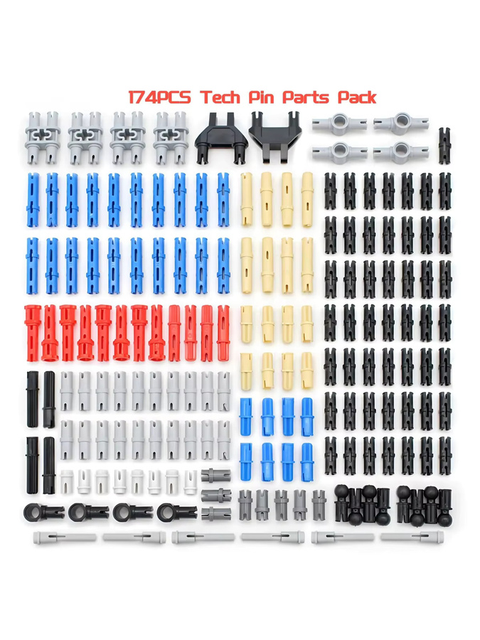 stemedu MOC-Pin-Set, Bausteine Technische Verbindungsstücke, 174-teiliges Set - Bild 6