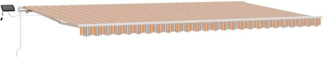 vidaXL Einziehbare Markise Mehrfarbig B: 600 cm, T: 300 cm aus Stoff und Stahl - Bild 1