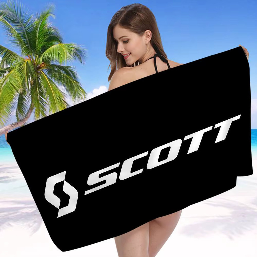 Scott Anime Strand-Schwimmhandtuch für Kinder in Schwarz aus Baumwolle - Bild 3