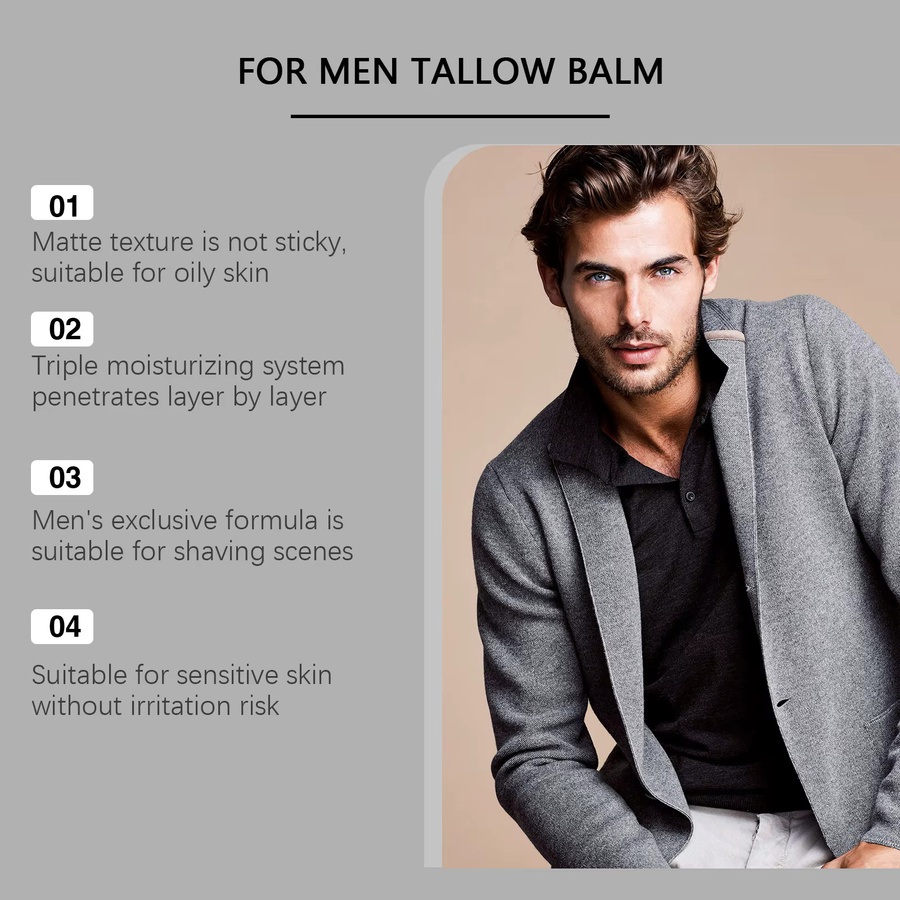 East moon Tallow-Balsam, Gesichtspflege für Herren, Reife Haut - Bild 2