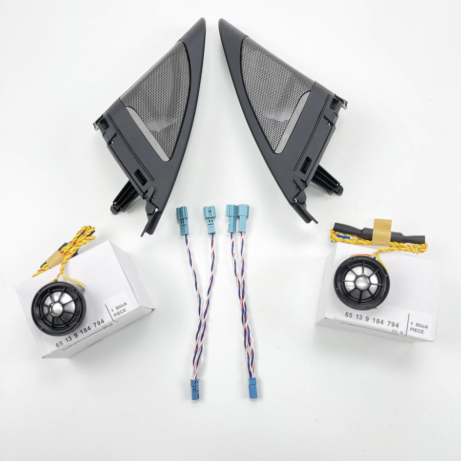 Harman Kardon Lautsprecher-Set für BMW F34 GT 3er Serie in Schwarz mit Hochtönern, Mitteltönern, Subwoofer und Audio-Abdeckung - Bild 1
