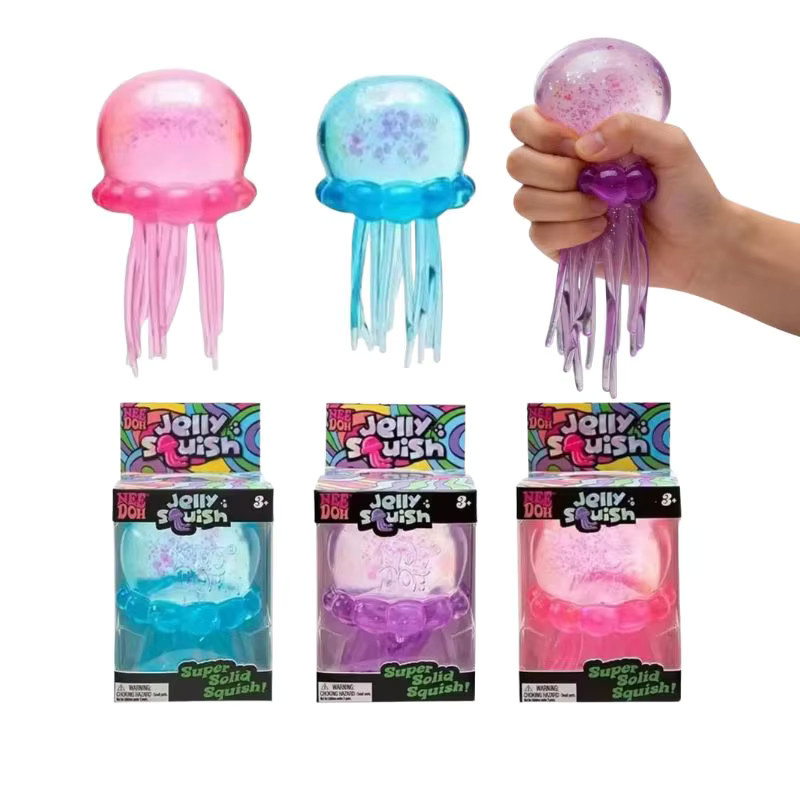 Needoh Quallen-Fuzzball Squishy Blind Box, Meerestiere, ab 3 Jahre - Bild 2