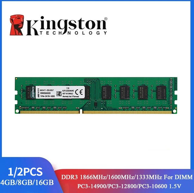 Kingston DDR3 RAM Arbeitsspeicher Modul für Desktop-Computer, Farbe: Grün - Bild 1