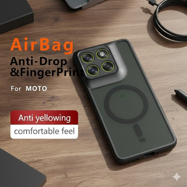 Motorola Signature MagSafe magnetische Acryl-Hülle für Moto Edge 70 Ultra und X70 Air Pro, transparent, matt und stoßfest - Bild 1