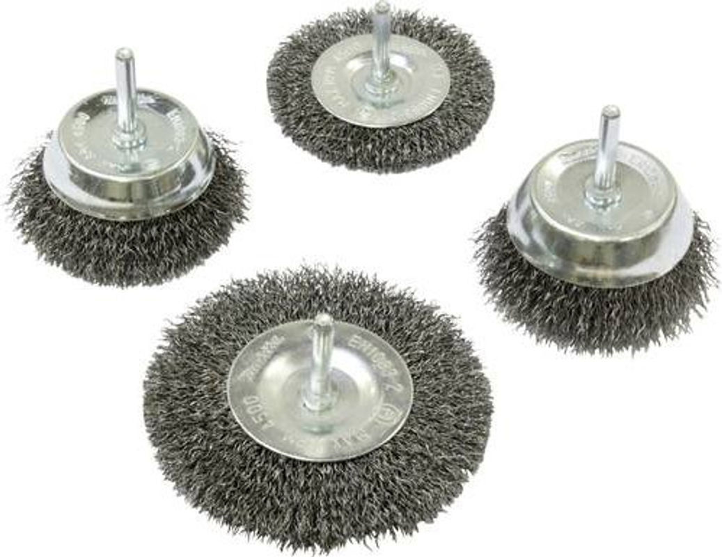 Makita Rundbürsten-Set 4-tlg. aus Stahl in Silber - Bild 2