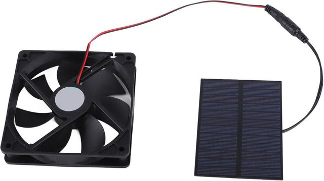 Solarbetriebenes Abluftventilator-Kit für Hühnerställe, Gewächshäuser und Schuppen - Bild 1