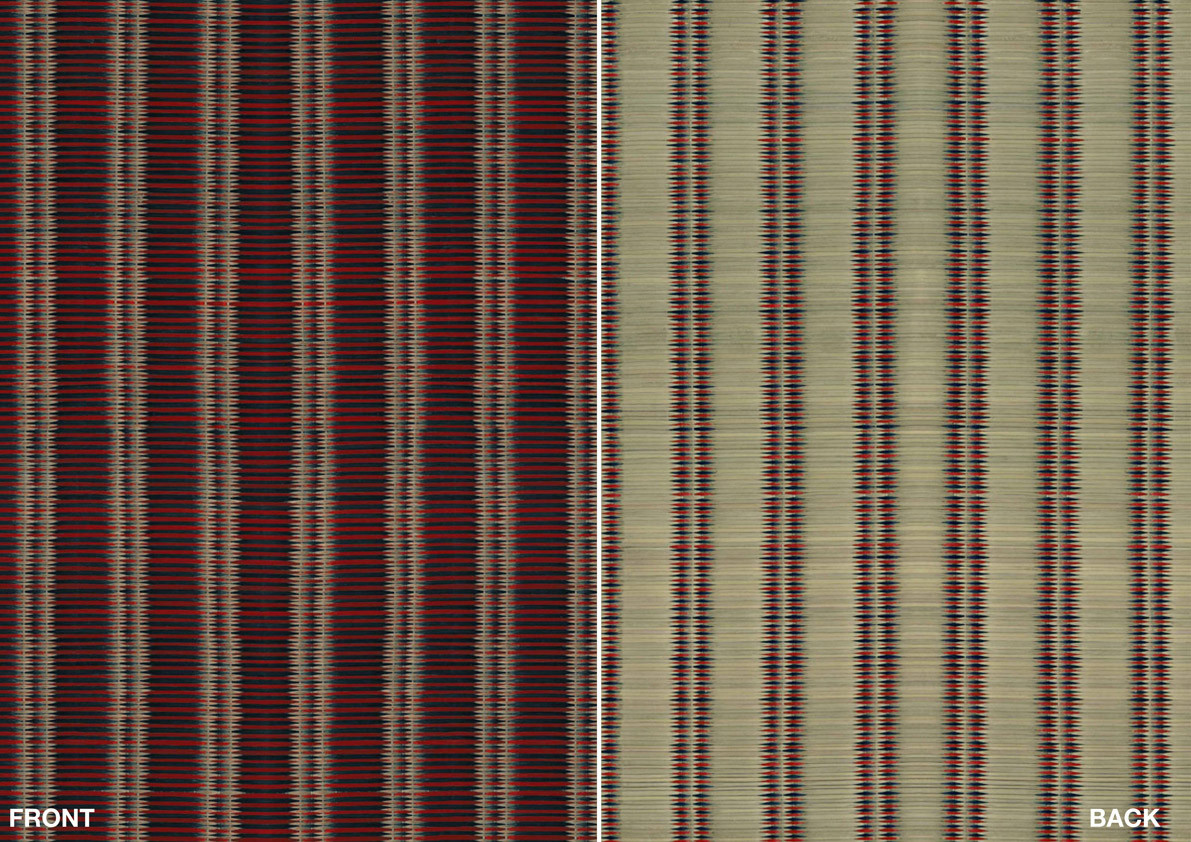 Jannelli & Volpi Wallpaper Fusuma 6320 mit abstraktem orientalischem Design in Rot, Beige und Multicolour aus Textil - Bild 1
