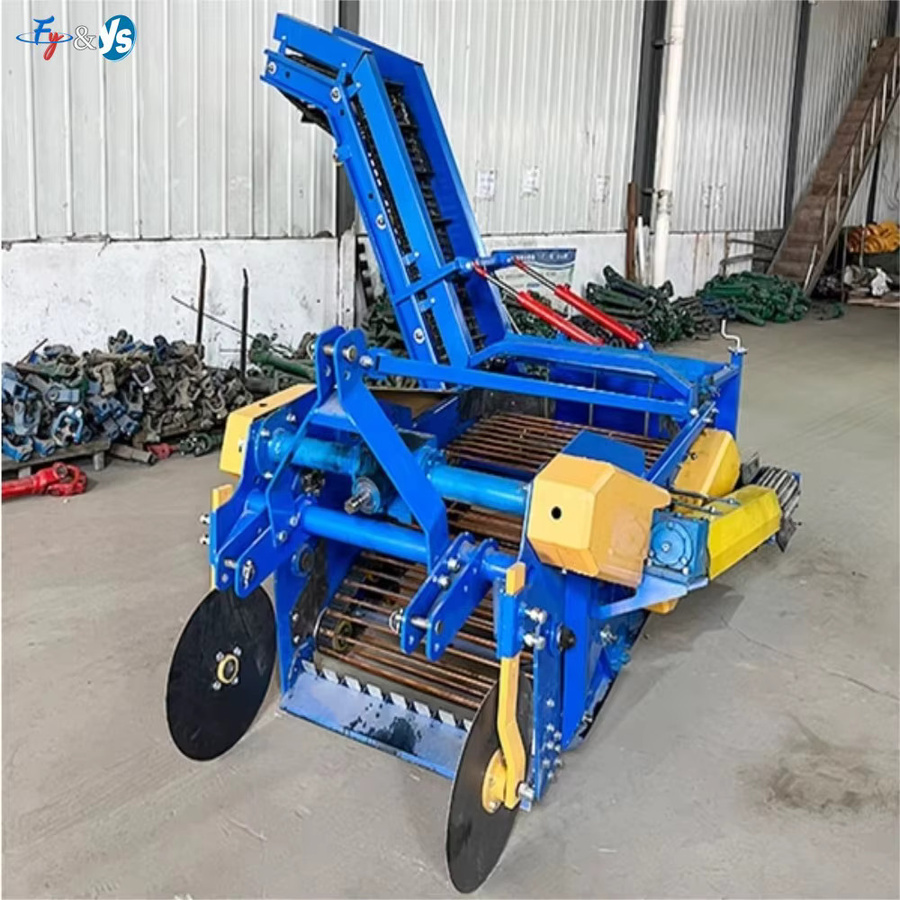 Vollautomatischer Mähdrescher für Kartoffeln, Süßkartoffeln, Zwiebeln und Karotten inklusive automatischer Lademaschine in Blau - Bild 3