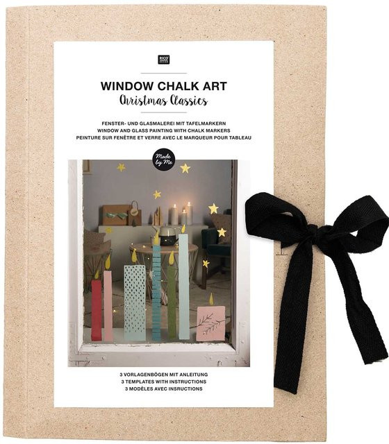 Rico Design Christmas Classics Vorlagenmappe Fenster- und Glasmalerei mit Kreidestiften - Bild 1