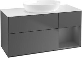 V&B Waschtischunterschrank Finion in Anthrazit lackiert, Breite: 120 cm, Tiefe: 50,1 cm, Höhe: 50,1 cm - Bild 1