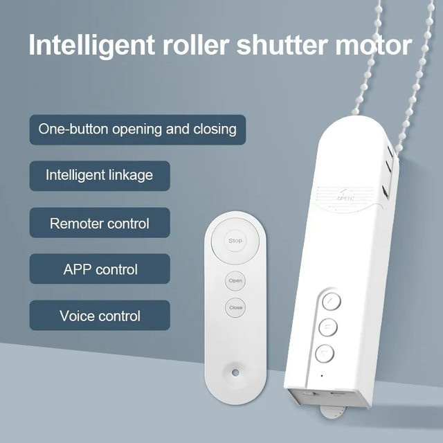 HaveDeer Smarter USB-WLAN-Motor für automatische elektrische Rollos und Vorhänge mit Tuya App-Steuerung, Weiß - Bild 1
